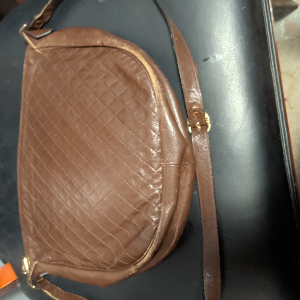 YSL Brown Quilted Leather Shoulder Bag - Picture 4 of 11